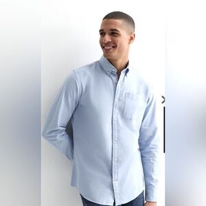 Jack & Jones Pale Blue Regular Cotton Oxford Shirt size 5XL (UK SIZING) NWT